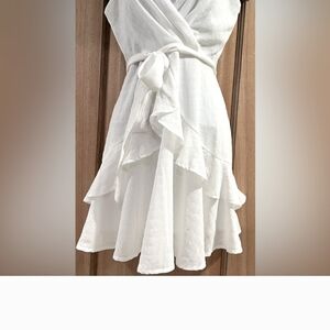 Altar'd State White Wrap Dress